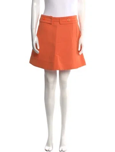 Pre-owned See By Chloé Mini Skirt In Orange