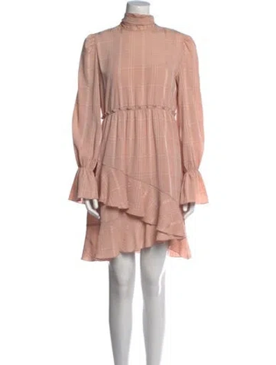 Pre-owned See By Chloé Mock Neck Knee-length Dress In Pink