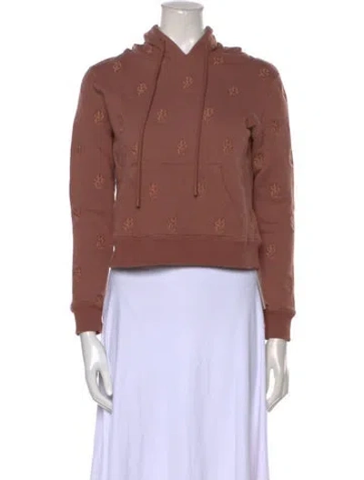 Pre-owned See By Chloé Mock Neck Long Sleeve Sweatshirt In Neutral
