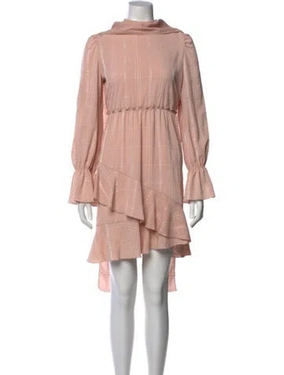 Pre-owned See By Chloé Mock Neck Midi Length Dress In Pink