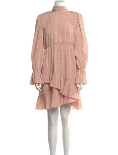 Pre-owned See By Chloé Mock Neck Mini Dress In Pink
