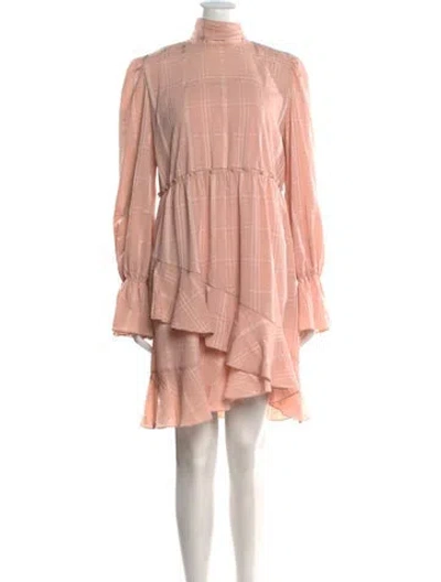 Pre-owned See By Chloé Mock Neck Mini Dress W/ Tags In Pink