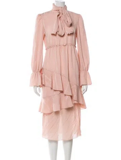 Pre-owned See By Chloé Mock Neck Mini Dress W/ Tags In Pink