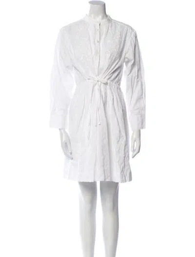 Pre-owned See By Chloé Mock Neck Mini Dress In White