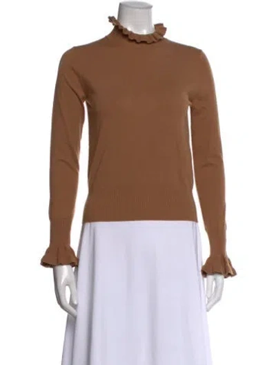 Pre-owned See By Chloé Mock Neck Sweater In Brown