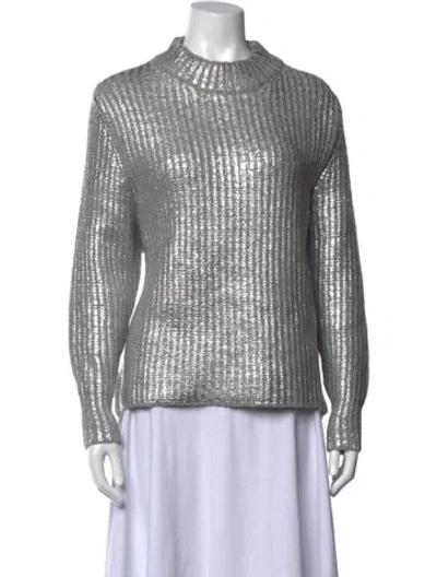 Pre-owned See By Chloé Mock Neck Sweater In Grey