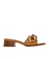 See By Chloé Tan Monyca Heeled Mules In Brown