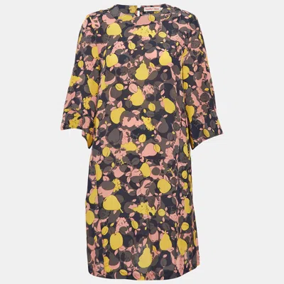 Pre-owned See By Chloé Multicolor Fruit Print Silk Mini Dress S