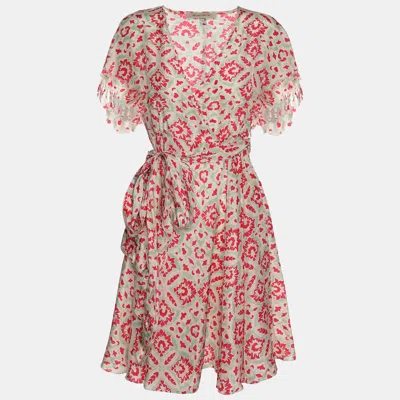 Pre-owned See By Chloé Multicolor Printed Silk Mini Belted Dress S