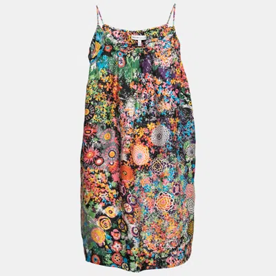 Pre-owned See By Chloé Multicolor Printed Silk Sleeveless Dress M
