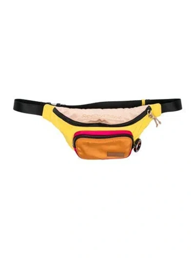 Pre-owned See By Chloé Nylon Belt Bag In Yellow
