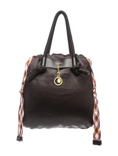 Pre-owned See By Chloé Nylon Bucket Bag In Black