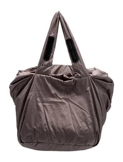 Pre-owned See By Chloé Nylon Shoulder Bag In Gray