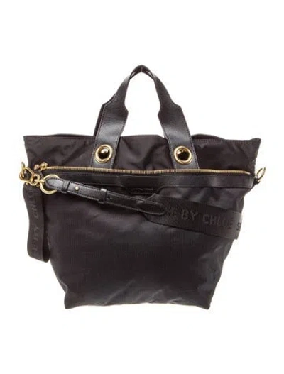 Pre-owned See By Chloé Nylon Tote In Black