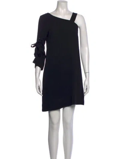 Pre-owned See By Chloé One-shoulder Mini Dress In Black