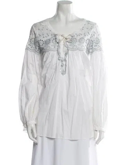 Pre-owned See By Chloé One-shoulder Mini Dress In White