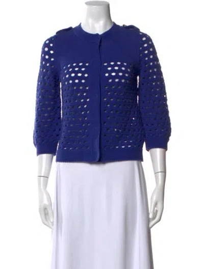 Pre-owned See By Chloé Open Front Sweater In Purple