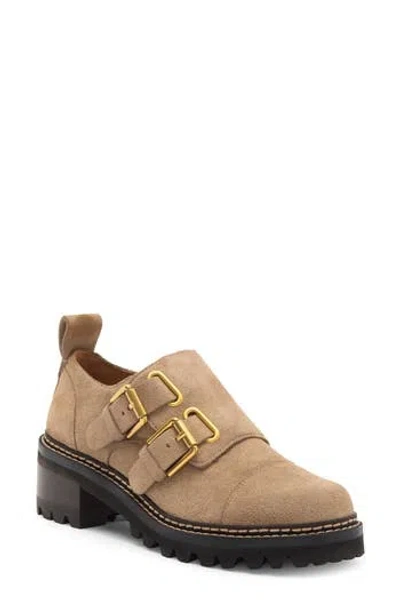 See By Chloé Outs Buckle Loafer In Brown/black