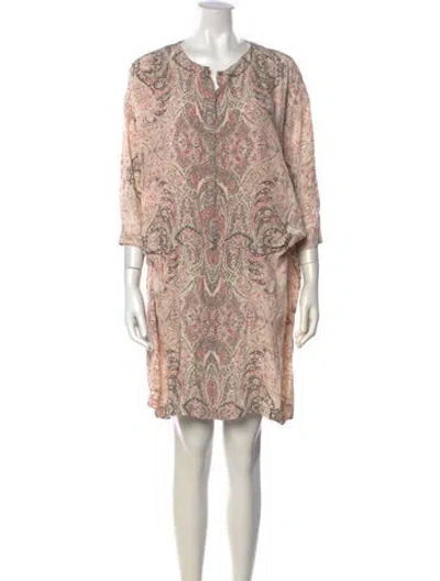 Pre-owned See By Chloé Paisley Print Mini Dress In Pink