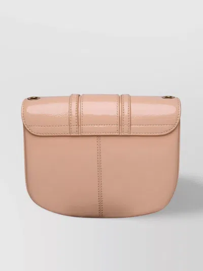 See By Chloé Patent Leather Shoulder Bag In Brown
