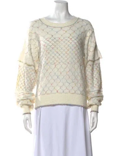 Pre-owned See By Chloé Patterned Crew Neck Sweater In Neutral