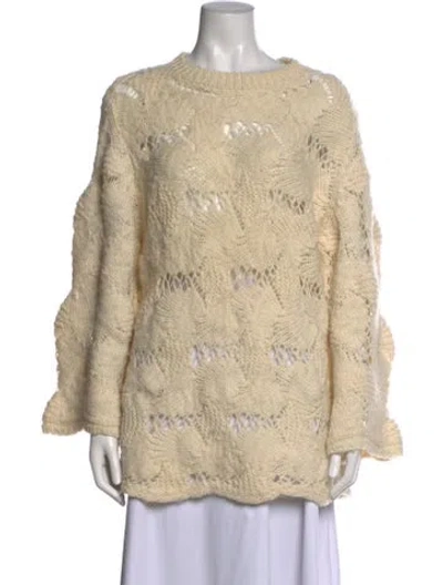 Pre-owned See By Chloé Patterned Crew Neck Sweater In Neutral