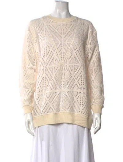 Pre-owned See By Chloé Patterned Crew Neck Sweater In Neutrals