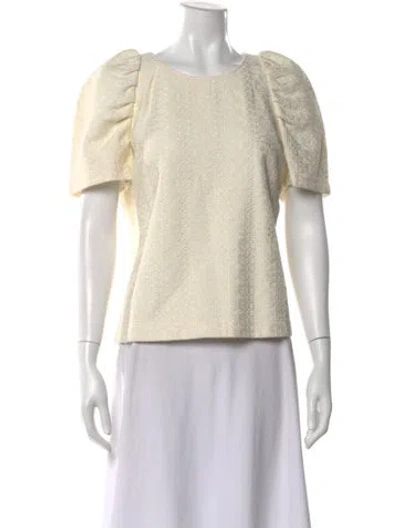Pre-owned See By Chloé Patterned Crew Neck Top In Neutral