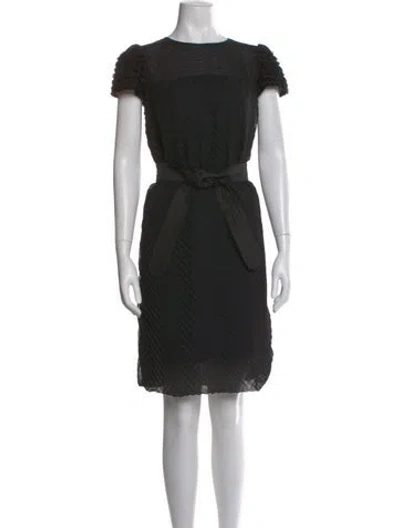 Pre-owned See By Chloé Patterned Knee-length Dress In Black