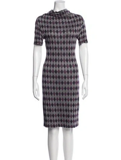 Pre-owned See By Chloé Patterned Knee-length Dress In Purple