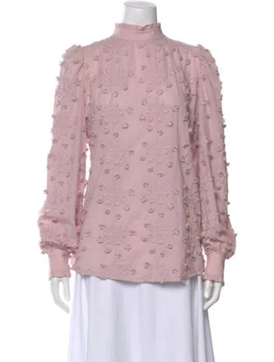 Pre-owned See By Chloé Patterned Long Sleeve Blouse In Purple