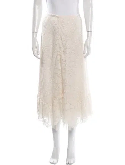 Pre-owned See By Chloé Patterned Midi Length Skirt In Neutrals