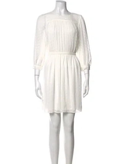 Pre-owned See By Chloé Patterned Mini Dress W/ Tags In White