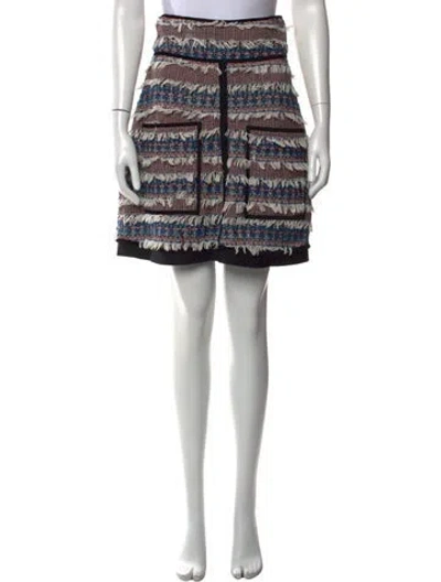 Pre-owned See By Chloé Patterned Mini Skirt In Red