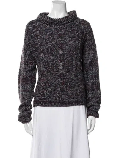 Pre-owned See By Chloé Patterned Turtleneck Sweater In Multi