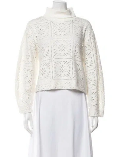 Pre-owned See By Chloé Patterned Turtleneck Sweater In Neutrals