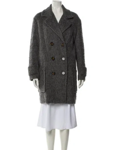 Pre-owned See By Chloé Peacoat In Gray