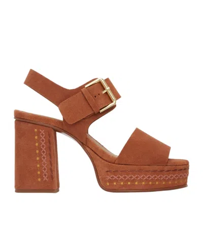 SEE BY CHLOÉ PHEEBE PLATFORM BUCKLE HIGH-HEELED SANDALS