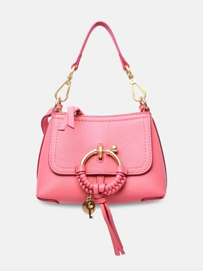 See By Chloé 'joan' Mini Pink Cowhide Crossbody Bag