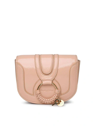 See By Chloé Pink Patent Leather Bag In Nude & Neutrals