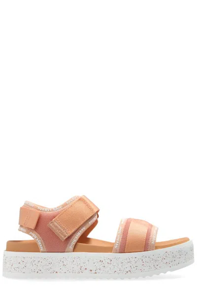 See By Chloé Pipper Mesh Platform Sandals In Neutrals