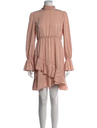 Pre-owned See By Chloé Plaid Print Mini Dress In Pink