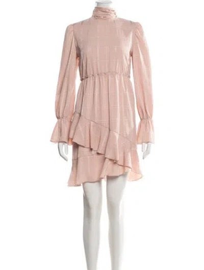 Pre-owned See By Chloé Plaid Print Mini Dress In Pink