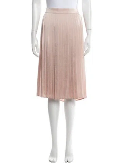 Pre-owned See By Chloé Pleated Accents Midi Length Skirt In Pink
