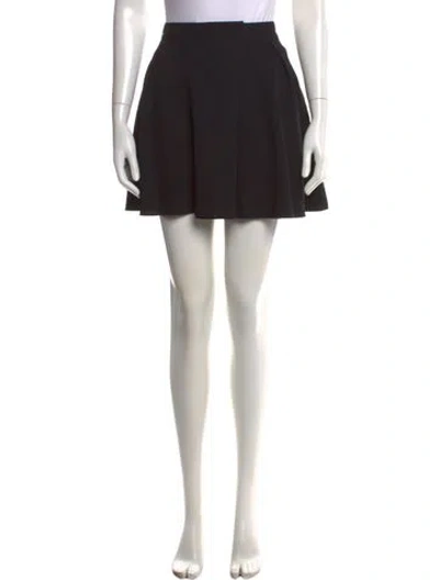 Pre-owned See By Chloé Pleated Accents Mini Skirt In Black