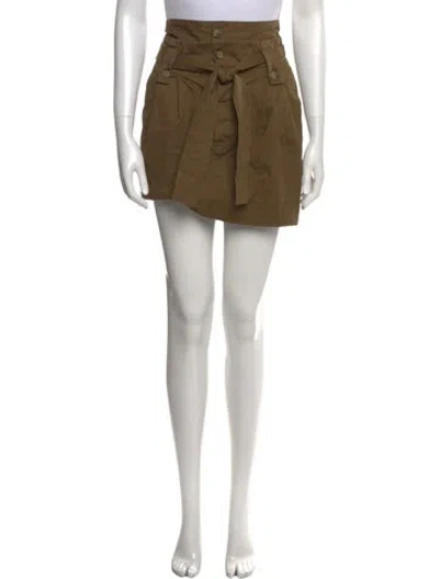 Pre-owned See By Chloé Pleated Accents Mini Skirt In Brown