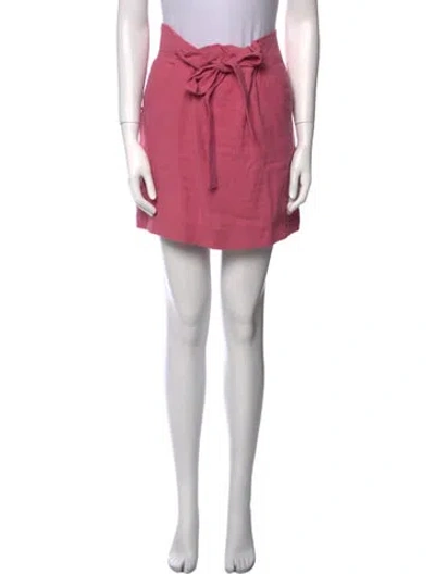 Pre-owned See By Chloé Pleated Accents Mini Skirt In Pink