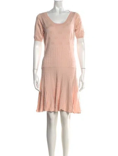 Pre-owned See By Chloé Polka Dot Print Knee-length Dress In Pink