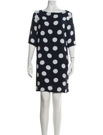 Pre-owned See By Chloé Polka Dot Print Mini Dress In Blue