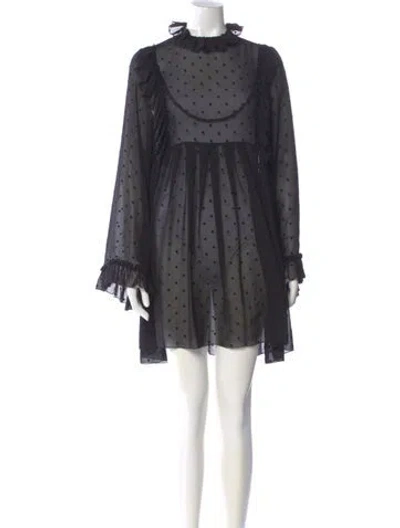 Pre-owned See By Chloé Polka Dot Print Mini Dress In Multi